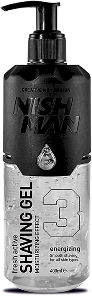 „Nishman Fresh Active“ skutimosi gelis, skirtas skutimuisi, 400 ml