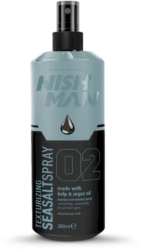 Plaukų formavimo jūros druskos purškiklis Nishman, 200 ml