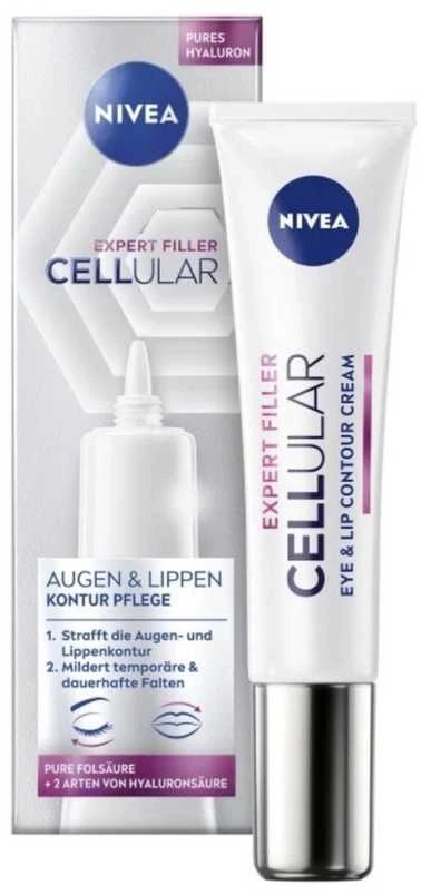 „Nivea Cellular Expert Filler“ akių ir lūpų kontūro kremas, 15 ml