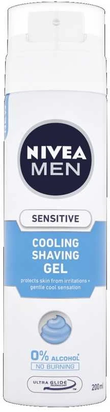 COOL Nivea Vyrams skirtas vėsinamasis skutimosi gelis jautriai odai, 200 ml