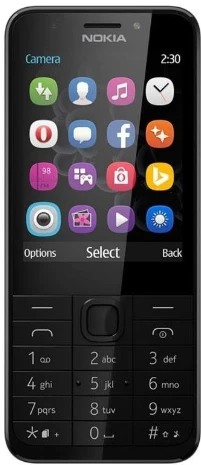Mygtukinis telefonas Nokia 230 (2024), Dual SIM, Juodas