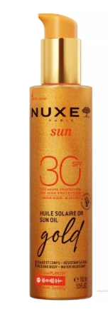 „Nuxe Sun“ itin stiprios apsaugos auksinis aliejus nuo saulės SPF30, 150 ml
