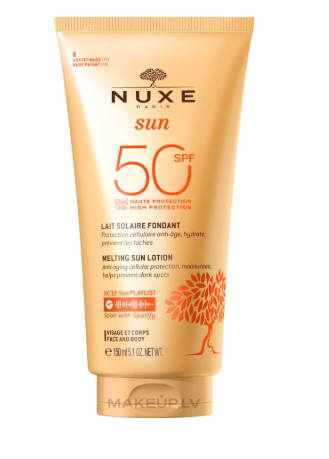 NUXE Sun High Protection Melting Lotion Sun Losjonas kūnui moterims, 150 ml