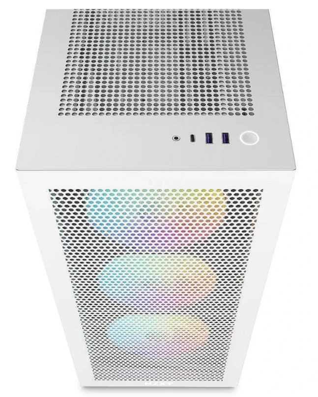 NZXT PC dėklas H7 Flow RGB midi bokštas baltas