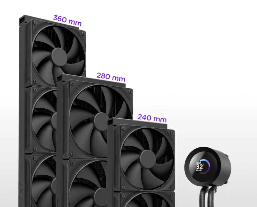 NZXT Kraken Plus 360 AiO Vanduo Cooling – 360mm, juodas