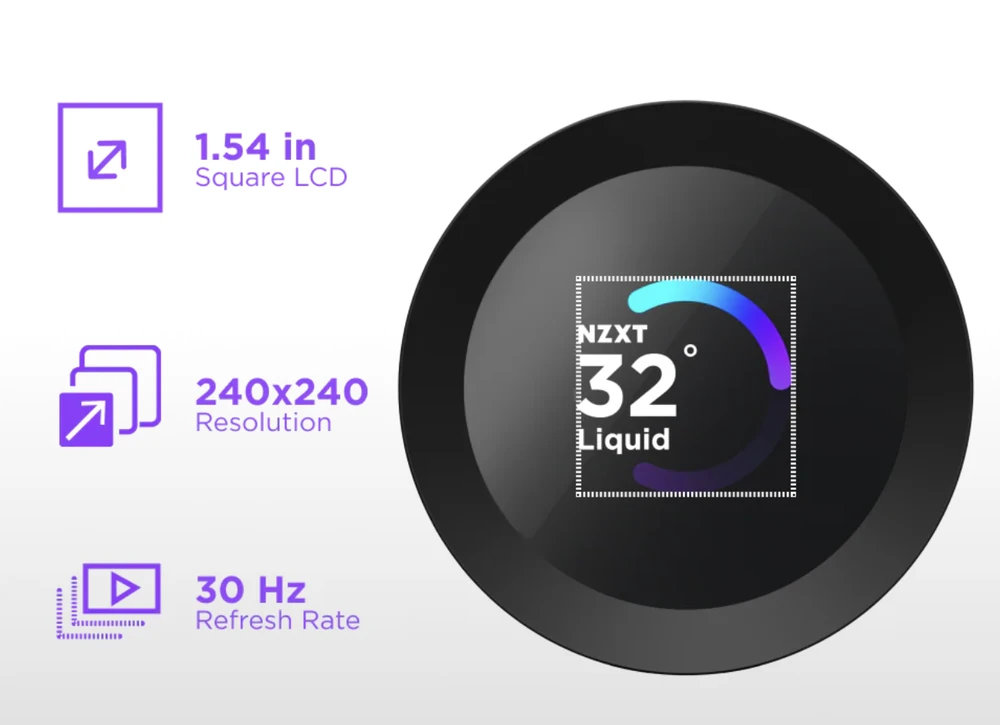NZXT Kraken Plus 240 RGB LCD juoda