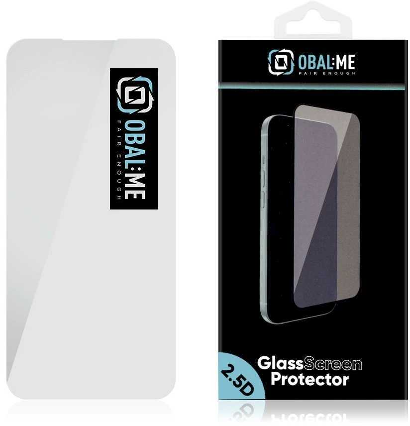 OBAL:ME 2.5D Apsauginis stiklas ekranui, skirtas Samsung Galaxy A37 5G/A57 5G, skaidrus