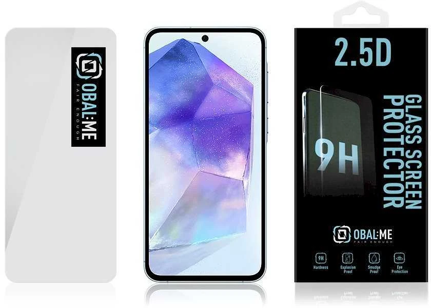 OBAL:ME 2.5D apsauginis stiklas telefonui Samsung Galaxy A55 5G Clear