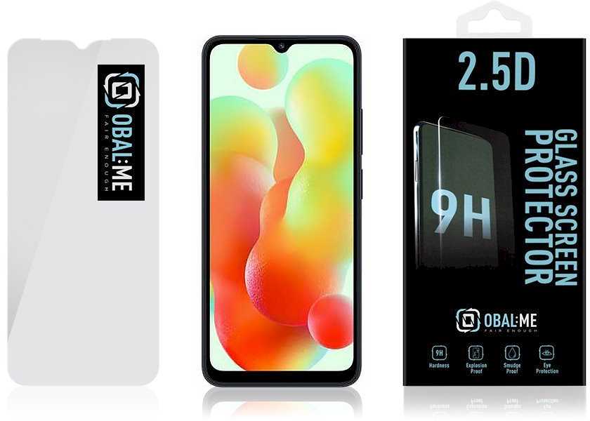 OBAL:ME 2.5D apsauginis stiklas telefonui Xiaomi Redmi 12C Clear