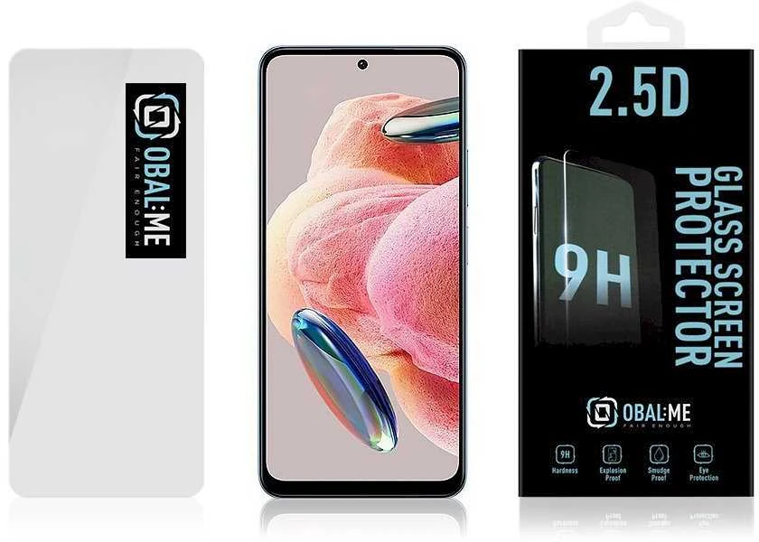 OBAL:ME 2.5D apsauginis stiklas telefonui Xiaomi Redmi 13 4G Clear