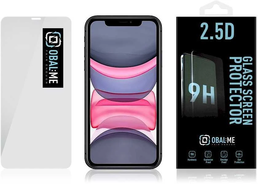 OBAL:ME 2.5D apsauginis stiklas telefonui Apple iPhone 11 Pro Max/XS Max Clear