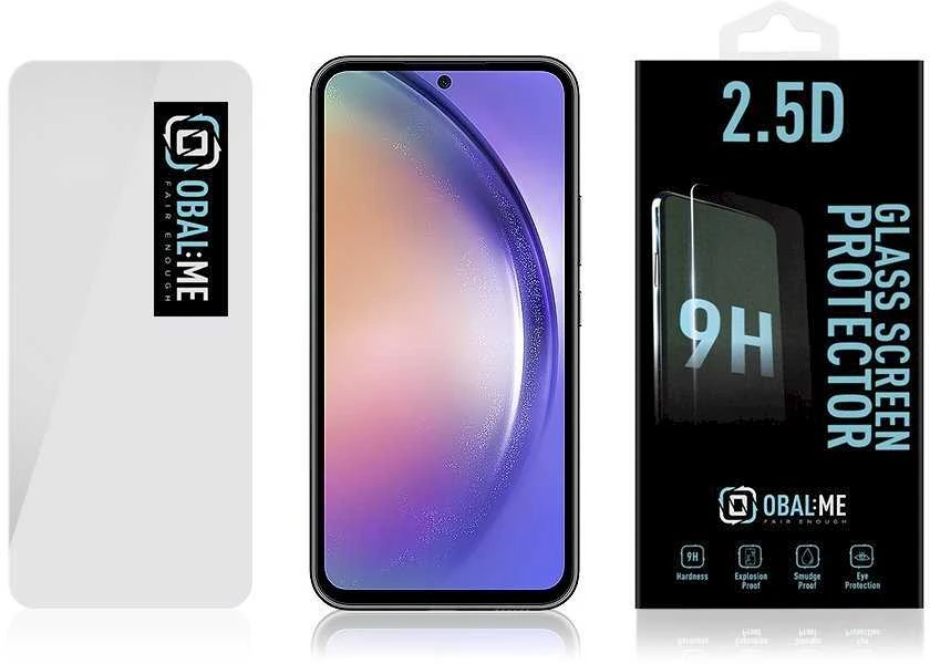 OBAL:ME 2.5D apsauginis stiklas telefonui Samsung Galaxy A54 5G Clear