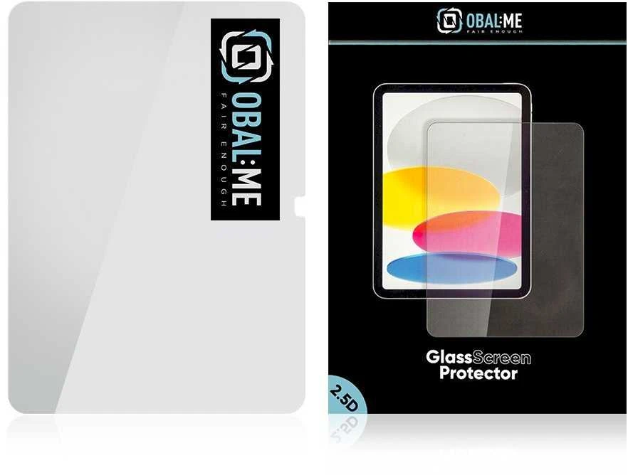 OBAL:ME 2.5D Apsauginis stiklas ekrano apsauga, skirta iPad 10.9 2022/11 2025 Clear