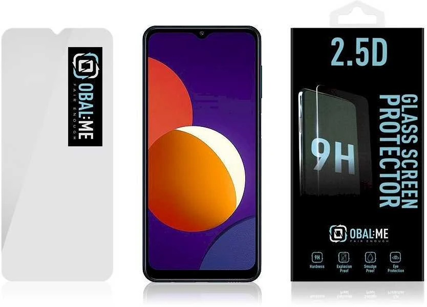 OBAL:ME 2.5D apsauginis stiklas Samsung Galaxy M12/A32 5G/A12/A02s Clear