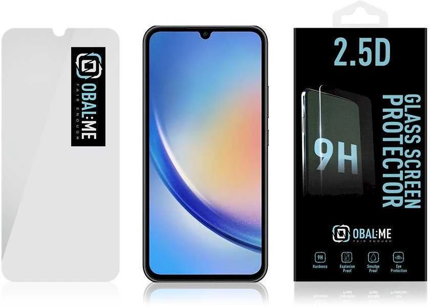 OBAL:ME 2.5D apsauginis stiklas Samsung Galaxy A34 5G Clear