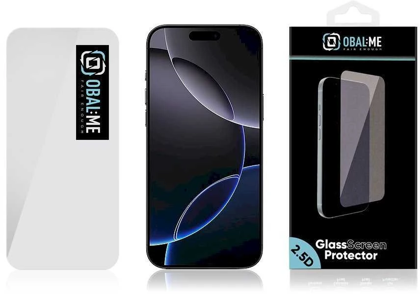 OBAL:ME 2.5D apsauginis stiklas Apple iPhone 16 Pro Max Clear