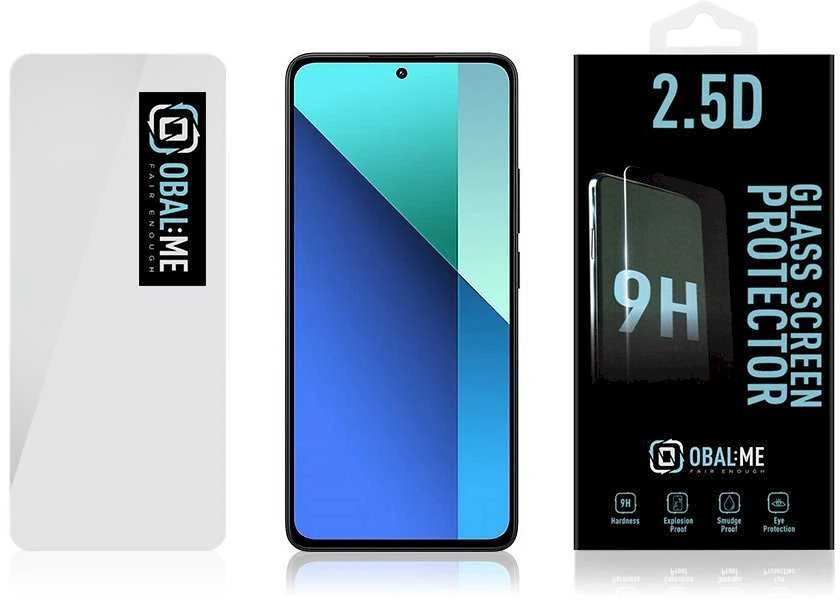 OBAL:ME 2.5D apsauginis stiklas Xiaomi Redmi Note 13 4G/5G Clearr