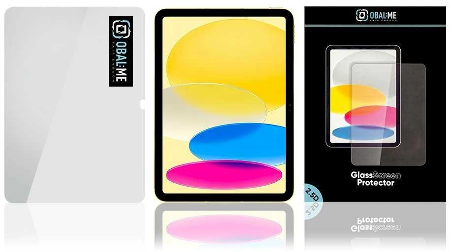 OBAL:ME 2.5D Apsauginis stiklas ekrano apsauga, skirta iPad 10.9 2022/11 2025 Clear
