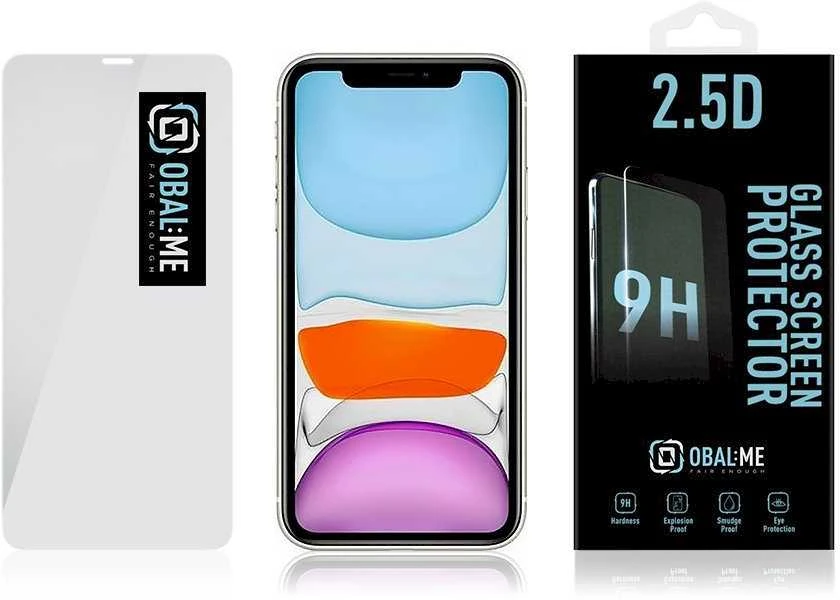 OBAL:ME 2.5D apsauginis stiklas telefonui Apple iPhone 11/XR Clear