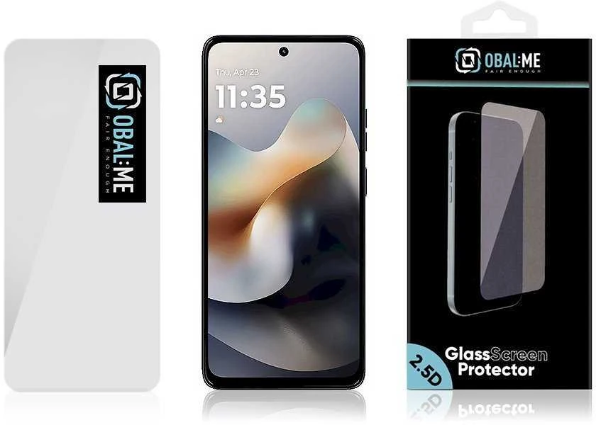 OBAL:ME 2.5D apsauginis stiklas Screen Protector skirtas Motorola G56 Clear