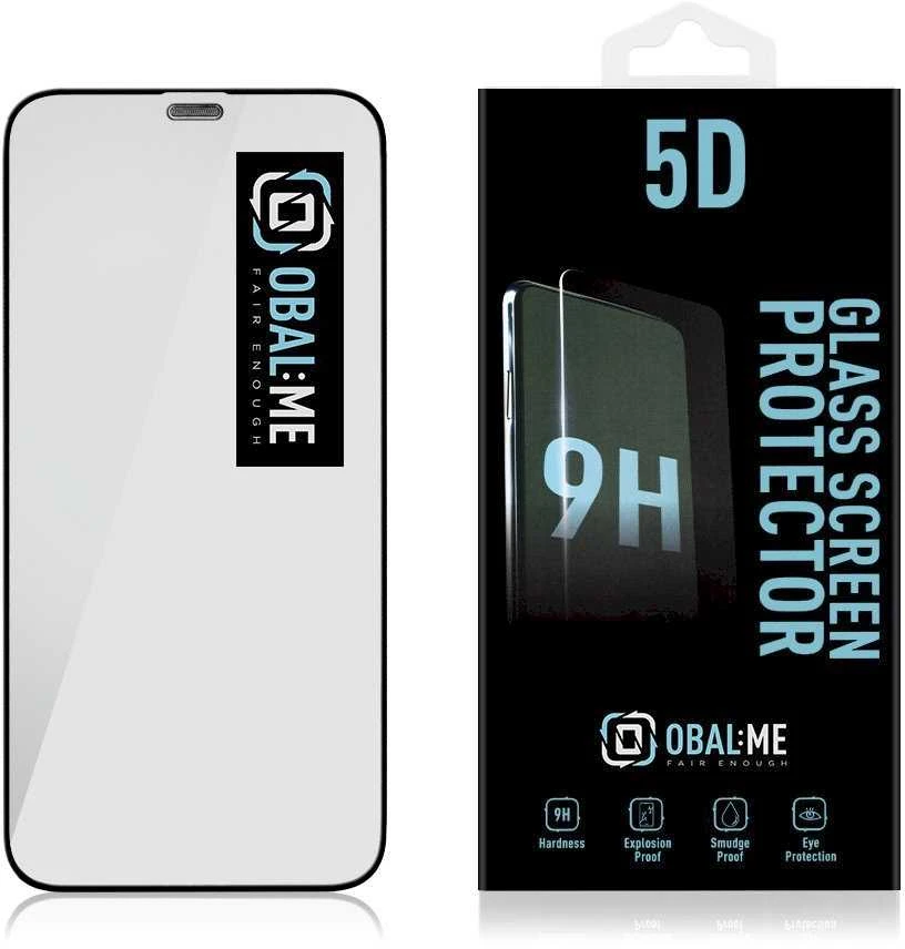 OBAL:ME 5D apsauginis stiklas telefonui Apple iPhone 12 mini Juodas