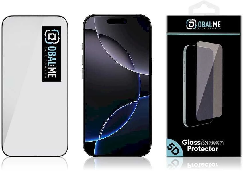 OBAL:ME 5D Ekrano apsauga Screen Protector skirta Apple iPhone 17 Air Juodas