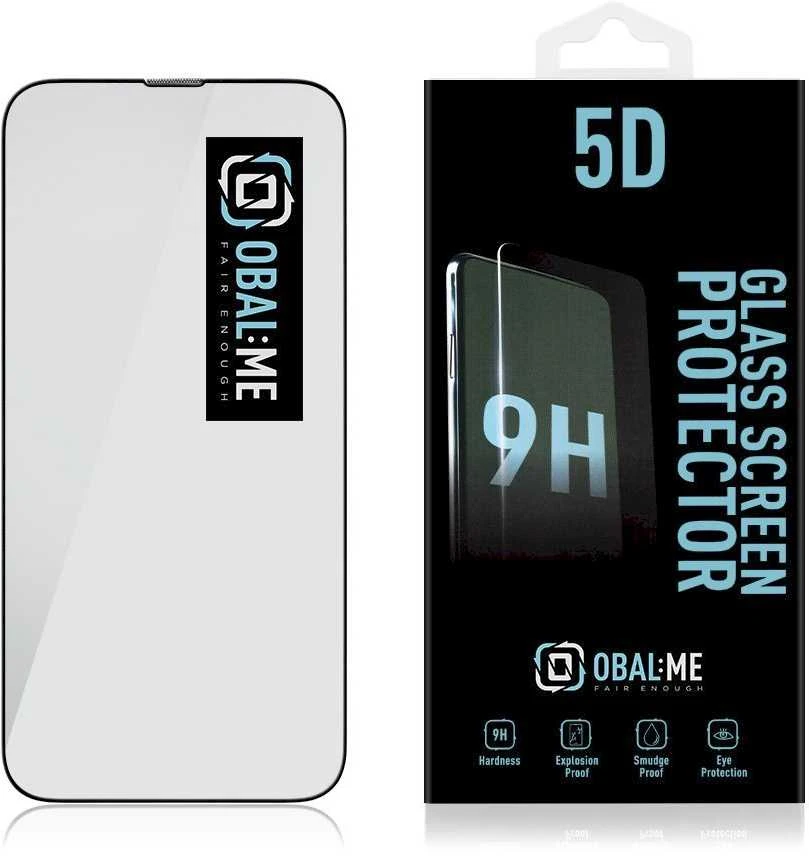 OBAL:ME 5D apsauginis stiklas telefonui Apple iPhone 13 Pro Max/14 Plus Juodas
