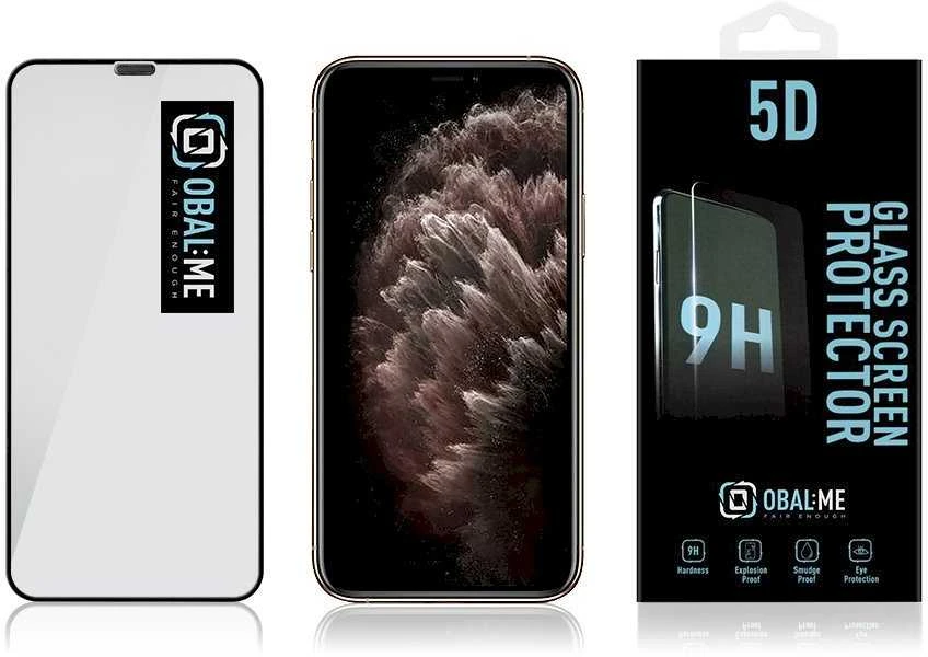 OBAL:ME 5D apsauginis stiklas telefonui Apple iPhone 11 Pro/ XS/X Juodas