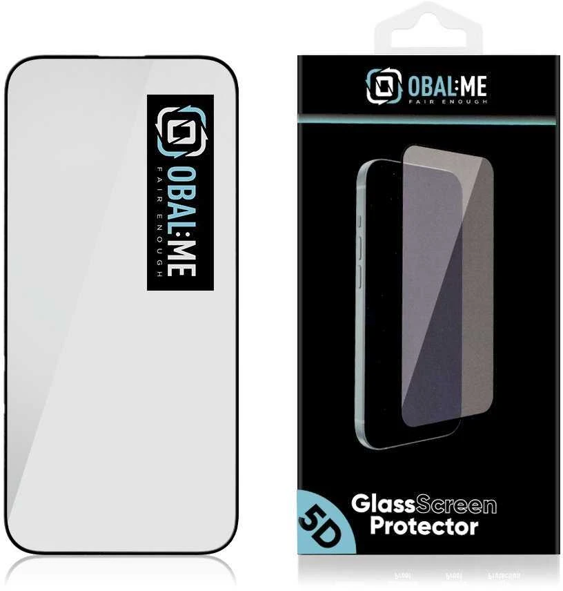 OBAL:ME 5D apsauginis stiklas Apple iPhone 16 Pro Max Juodas