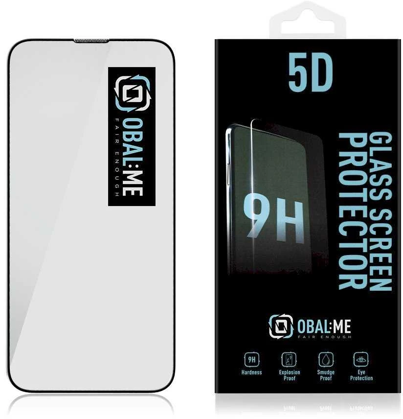 OBAL:ME 5D apsauginis stiklas telefonui Apple iPhone 13 mini Juodas