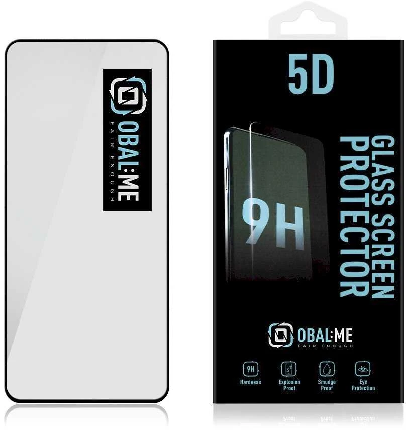 OBAL:ME 5D apsauginis stiklas telefonui Honor 90 Lite Juodas