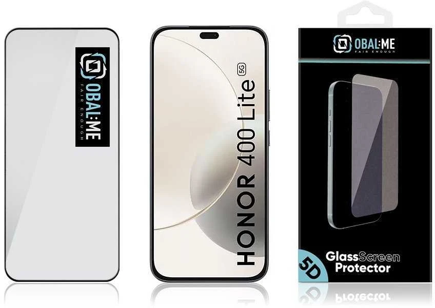 OBAL:ME 5D ekrano apsauga skirta Honor 400 Lite juodos spalvos