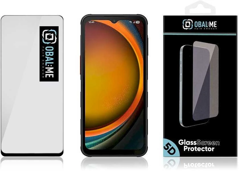 OBAL:ME 5D Apsauginis stiklas skirtas Samsung Galaxy Xcover7 Pro Juodas