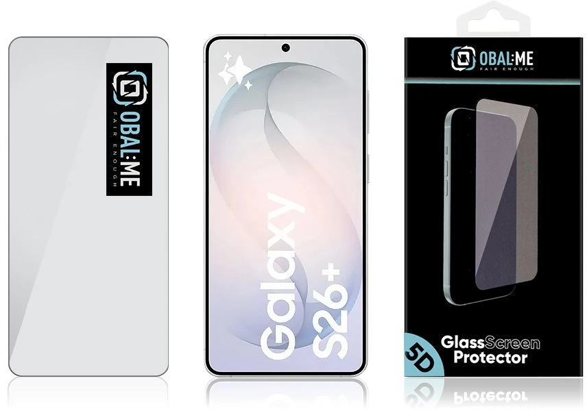 OBAL:ME 5D Apsauginis stiklas Screen Protector skirtas Samsung Galaxy S26+ Juodas
