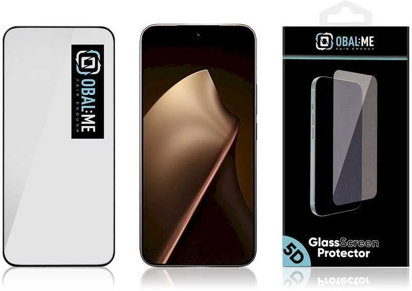 OBAL:ME 5D Glass Apsauginis stklas skirtas Xiaomi 15T/15T Pro Juodas