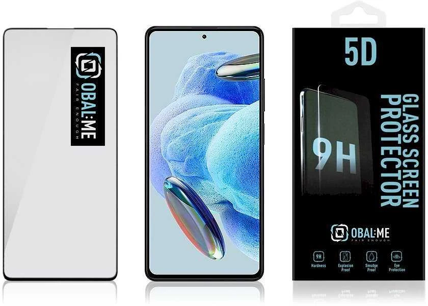 OBAL:ME 5D apsauginis stiklas telefonui Xiaomi Redmi Note 12 Pro 5G Juodas
