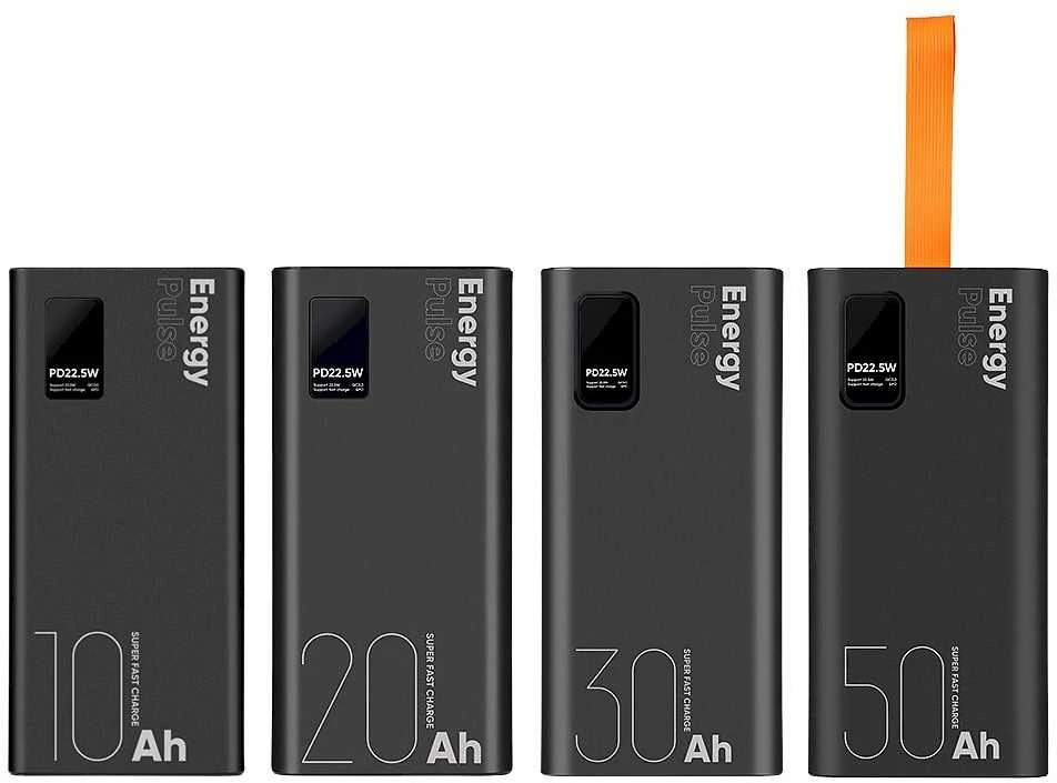 OBAL:ME EnergyPulse Powerbank 20000mAh 22.5W juodos spalvos