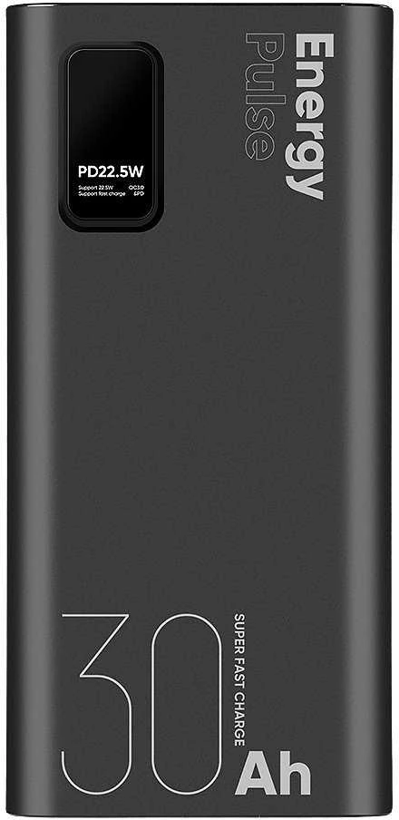 OBAL:ME EnergyPulse Powerbank 30000mAh 22.5W juodos spalvos