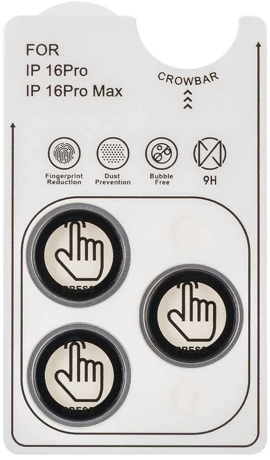 OBAL:ME lešio apsauga skirta Apple iPhone 16 Pro/16 Pro Max baltos spalvos Titanium