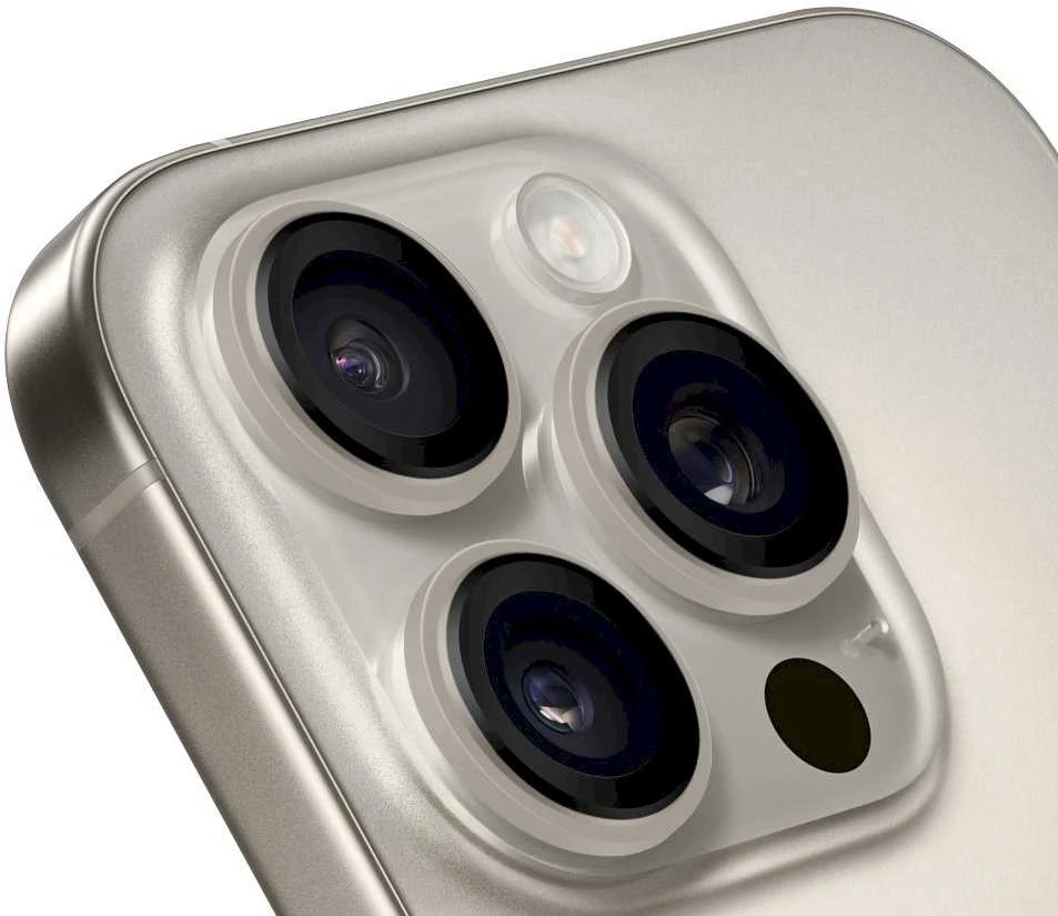 OBAL:ME lešio apsauga skirta Apple iPhone 15 Pro/15 Pro Max Natural Titanium