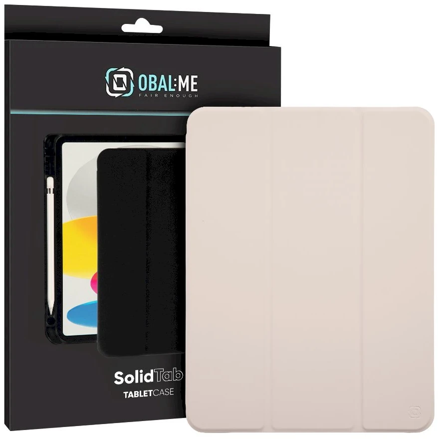 OBAL:ME SolidTab dėklas Apple iPad 10.9 2022/11 2025 rausvas