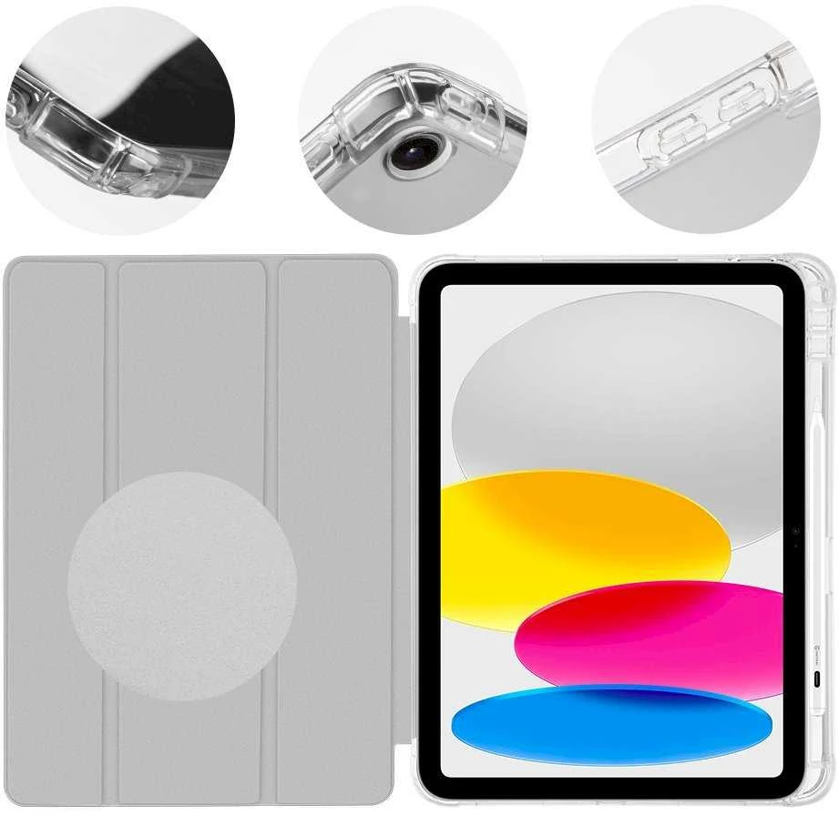 OBAL:ME MistyTab dėklas skirtas iPad 10.9 2022/11 2025 Light Gray