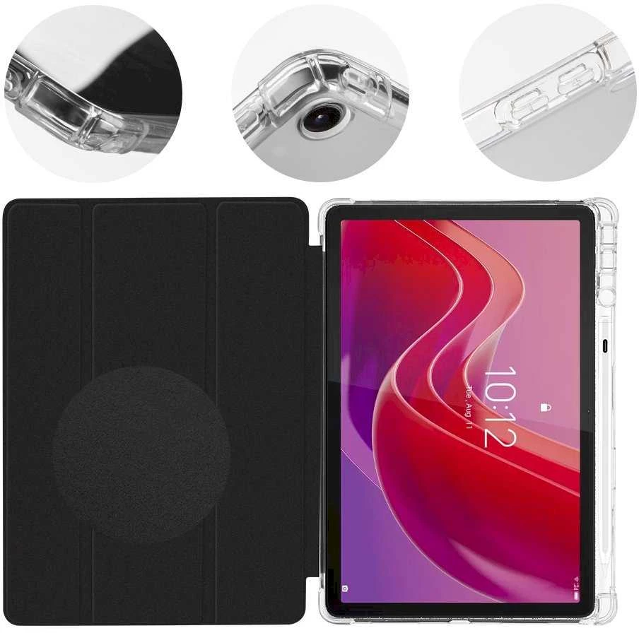 OBAL:ME MistyTab dėklas skirtas Lenovo Tab M11/M11 LTE juodos spalvos
