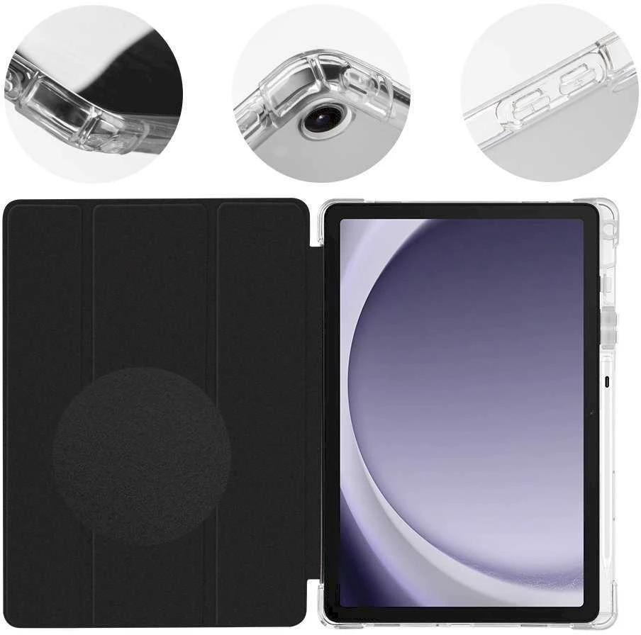 OBAL:ME MistyTab Samsung Galaxy Tab A9+ dėklas planšetiniam kompiuteriui juodos spalvos