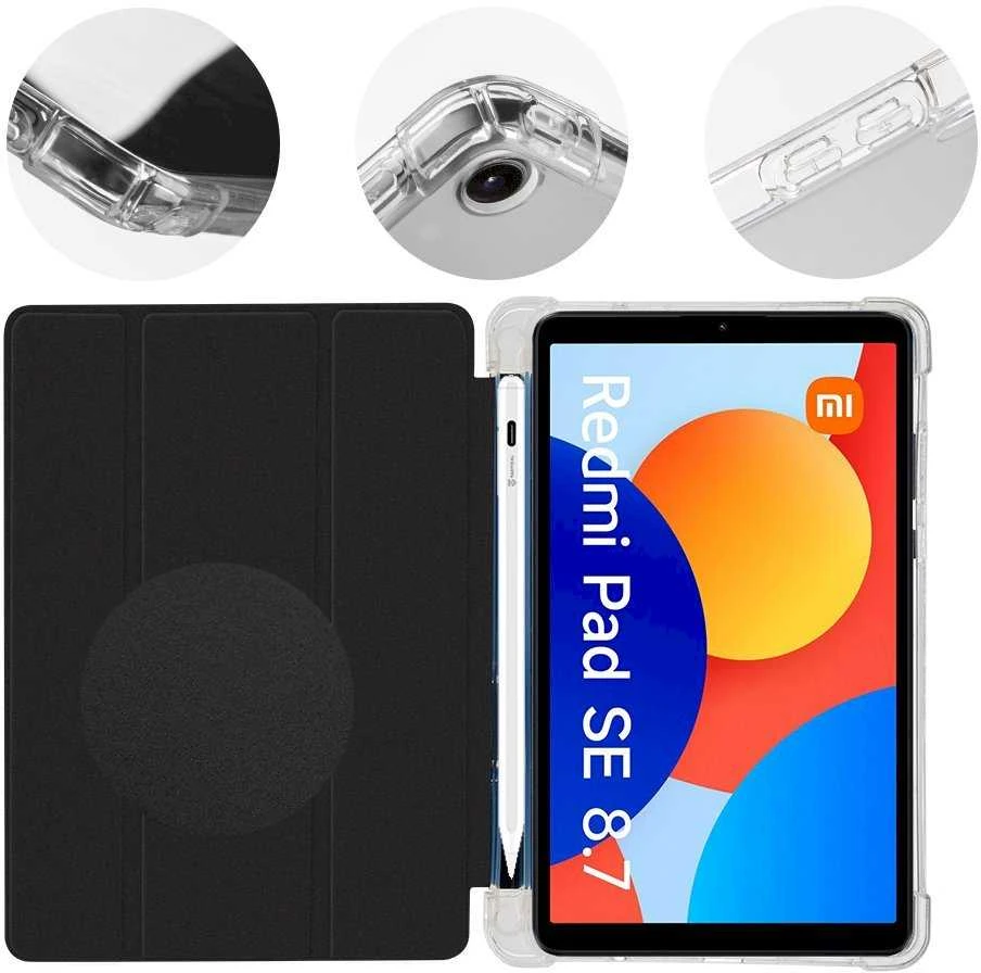 OBAL:ME MistyTab dėklas skirtas Xiaomi Redmi Pad SE 8.7 juodos spalvos