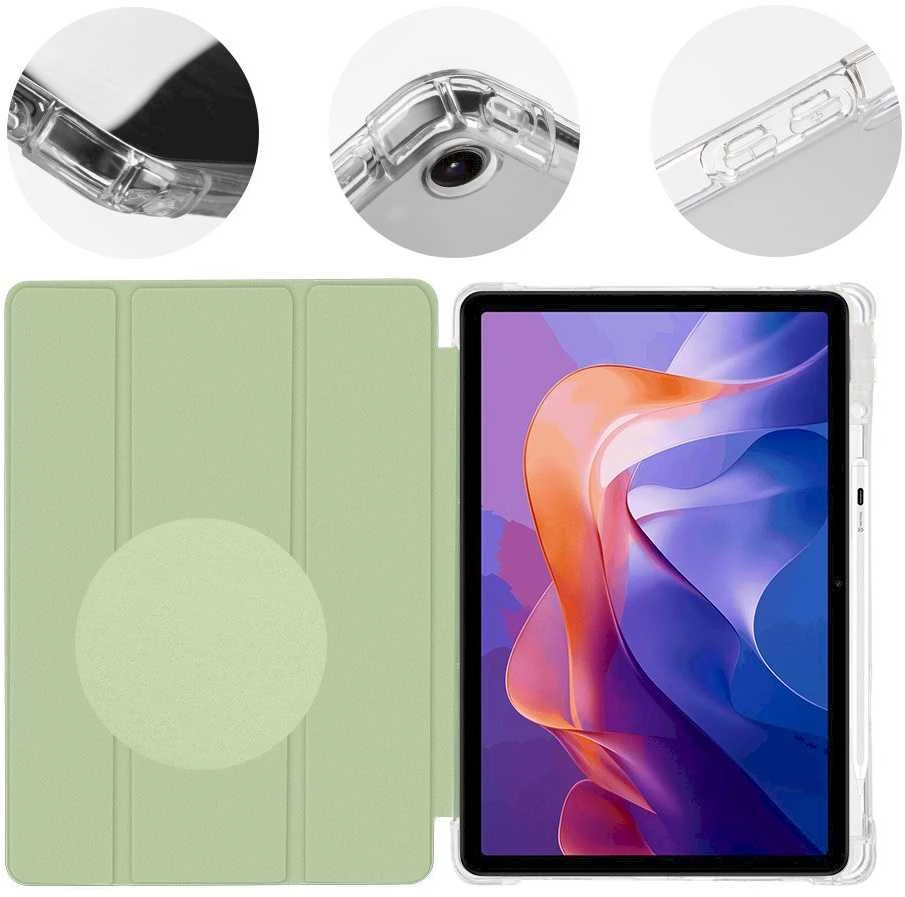 OBAL:ME MistyTab dėklas skirtas Xiaomi Redmi Pad 2 žalios spalvos