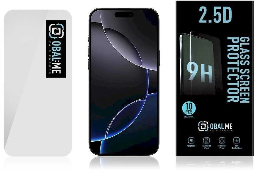 OBAL:ME Multipack 2.5D Apsauginis stiklas skirtas Apple Apple iPhone 17 Pro Max Clear (10vnt)