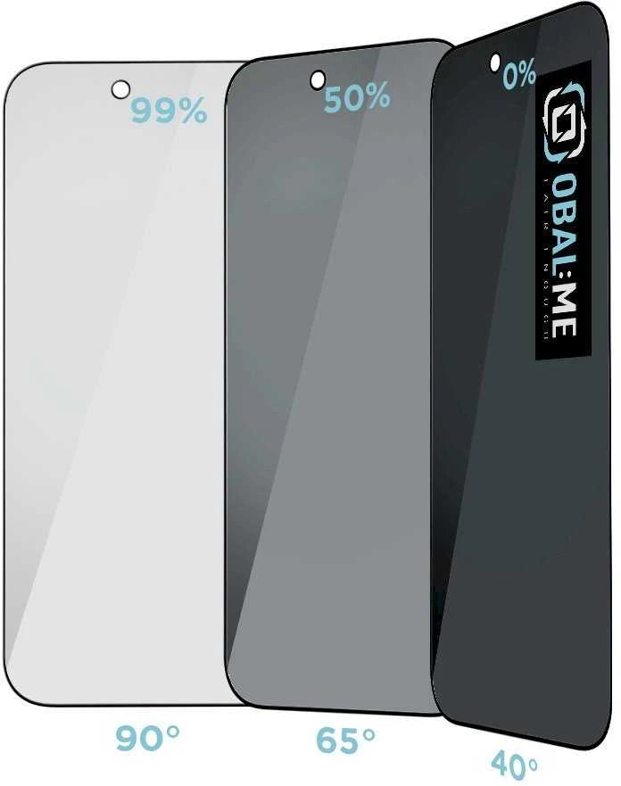 OBAL:ME Privacy 5D Ekrano apsauga Screen Protector skirta Apple iPhone 17 Air Juodas