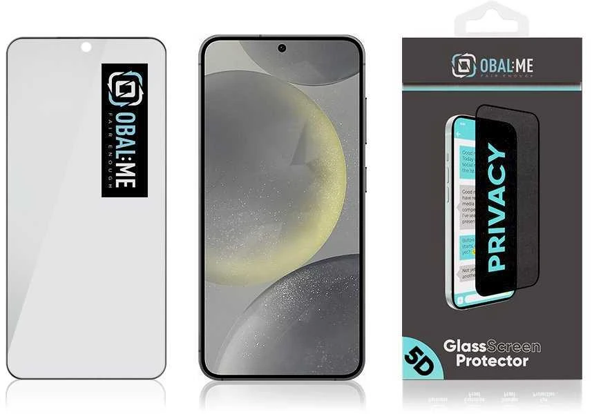 OBAL:ME Privacy 5D ekrano apsauga telefonui Samsung Galaxy S24 Juodas