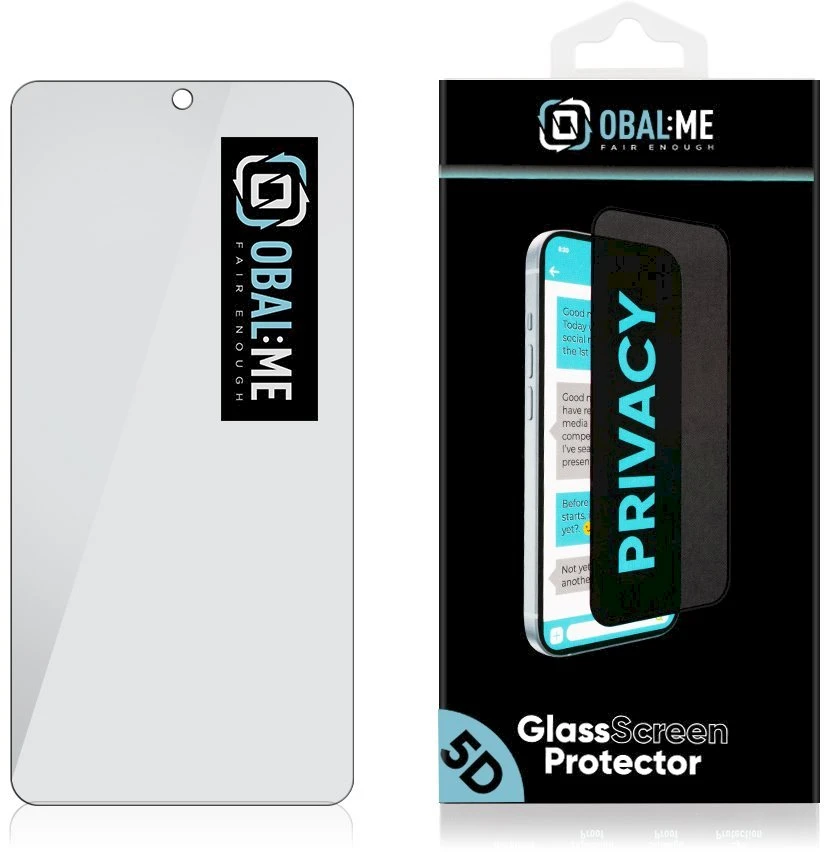 OBAL:ME Privacy 5D Apsauginis stiklas Screen Protector skirtas Samsung Galaxy S26+ Juodas